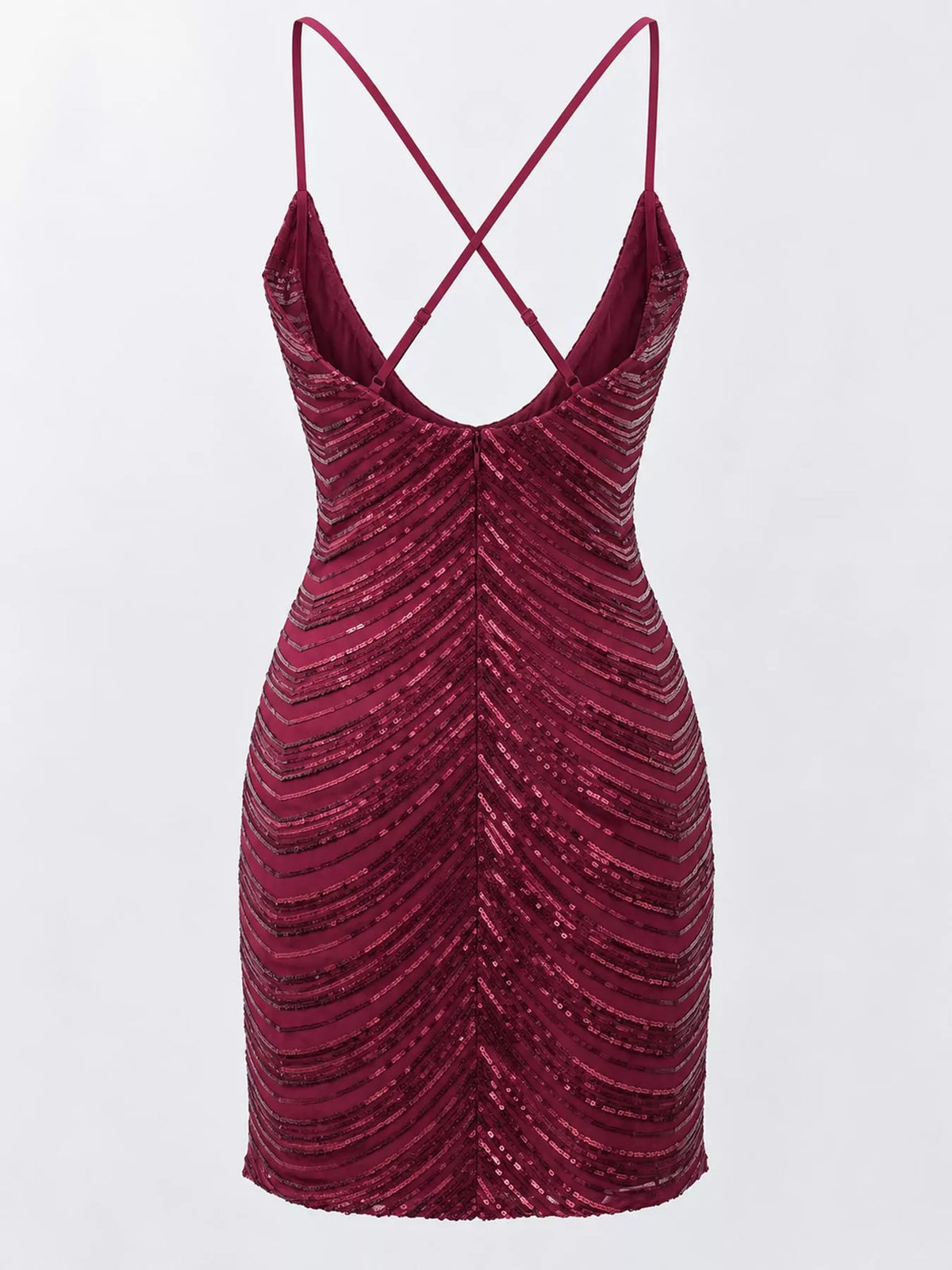 Sleeveless Sequin Embellished Bodycon Mini Cami Dress