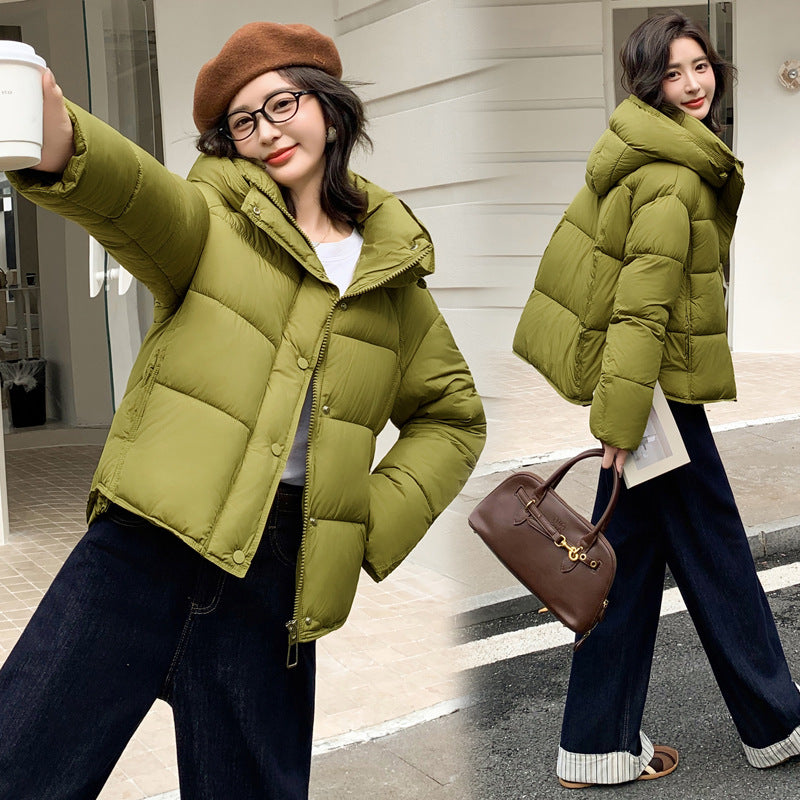 Womens Stylish Short Down Puffer Coat