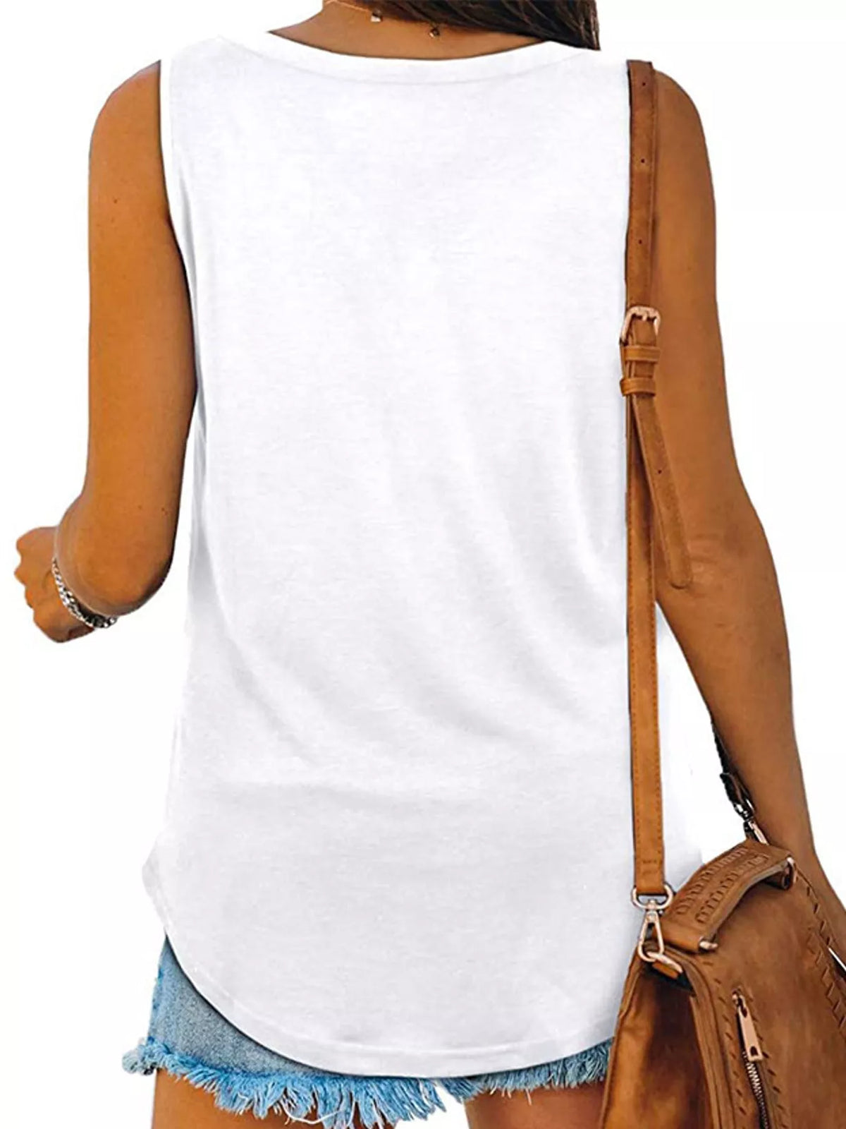 V-Neck Casual Loose Fit Tank Top