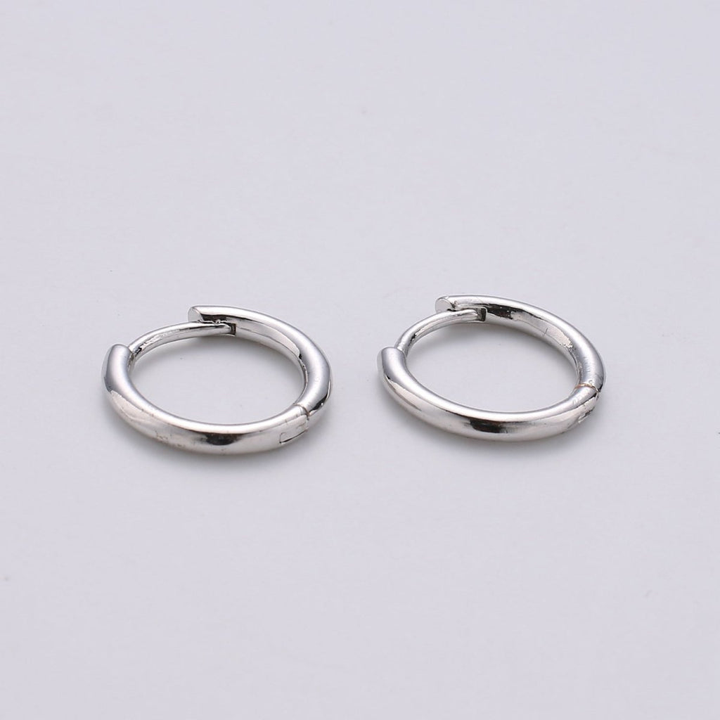 Dainty Hoop Earrings Pair/ Small Hoop Earring Minimalist Hoop Earring Silver Hoops Tiny Gold Hoop Ear Huggers/ Cartilage Earrings/ Rose Gold K-557 to K-560
