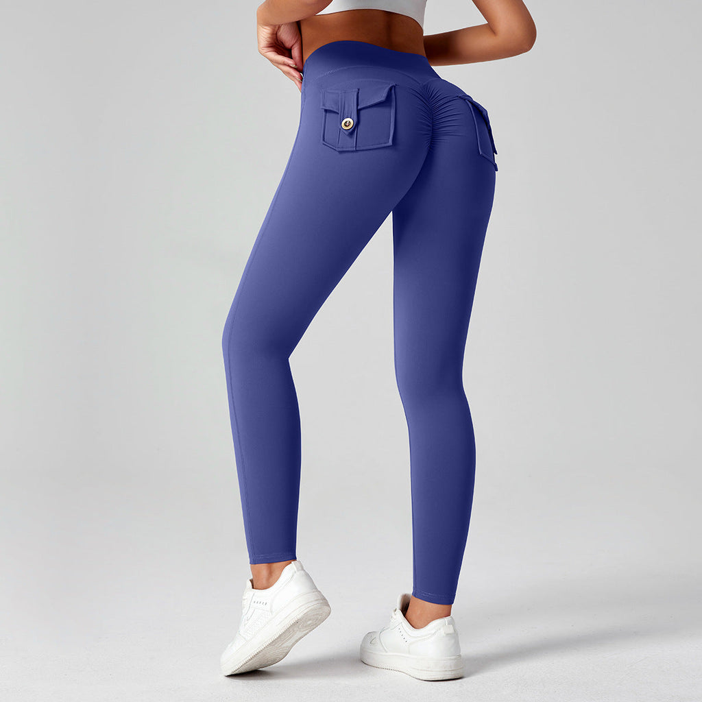 Fitness Yoga Pants For Women High-waisted Butt-lifting Stretchy Form-fitting Workout Tights