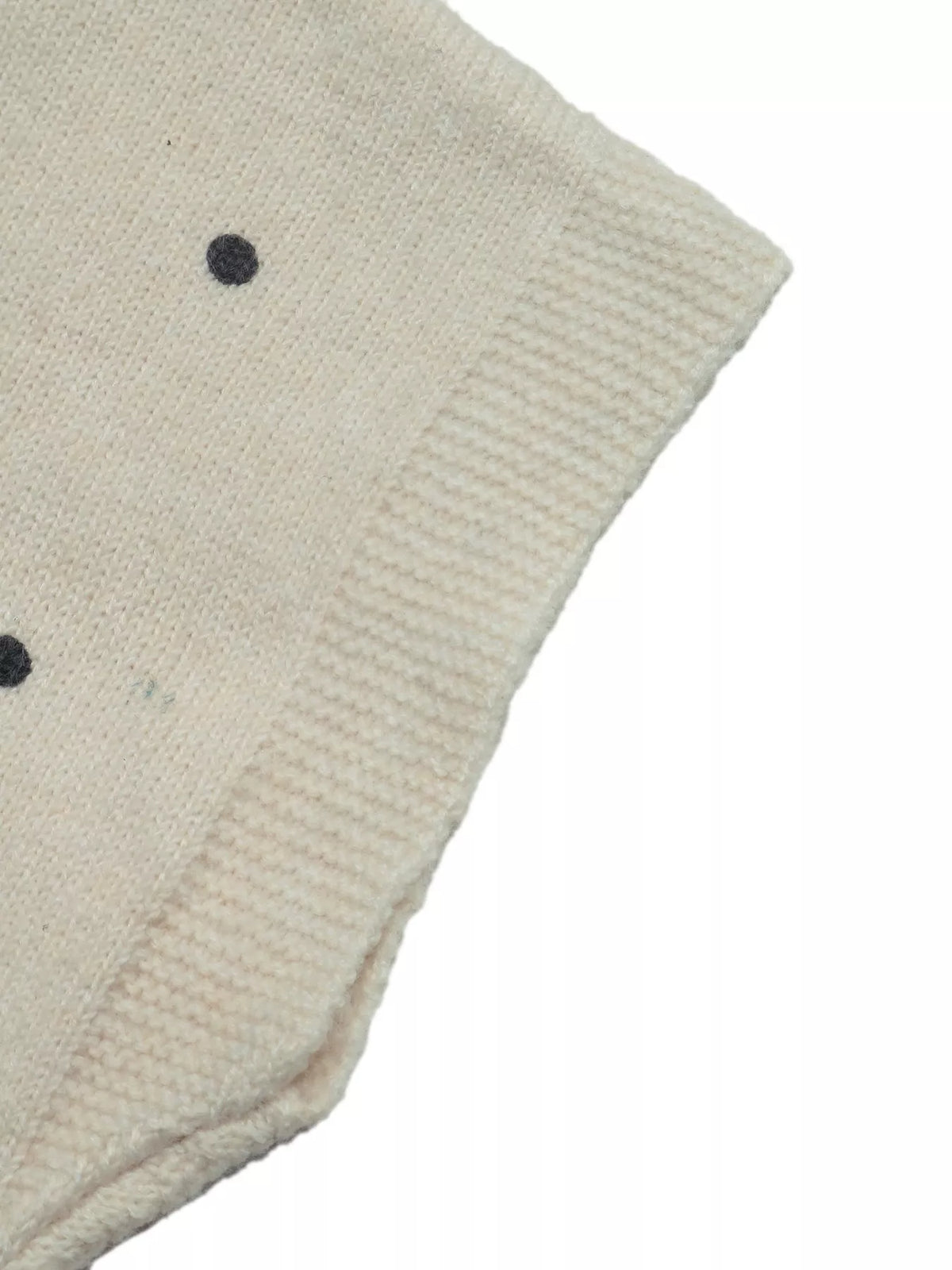 Polka Dot Short Sleeve Knit Sweater