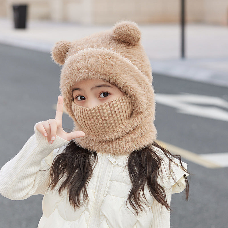 Warm, Windproof Knitted Wool Hat With Earflaps