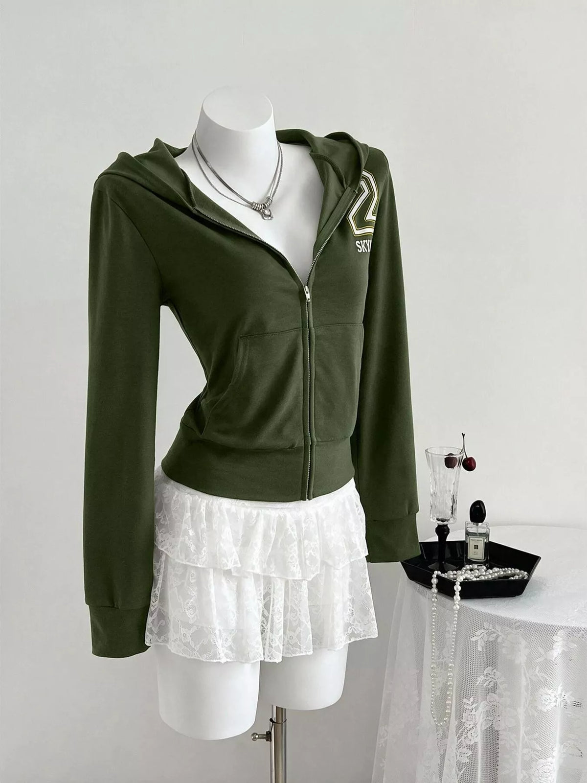 Slim-Fit Zip-Up Hoodie