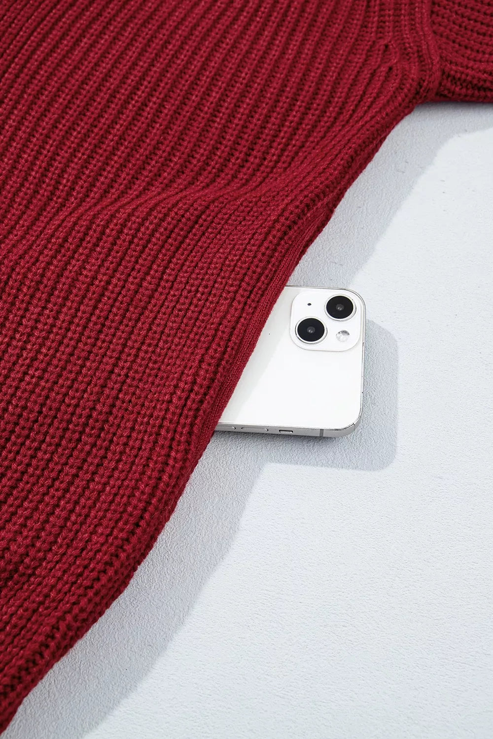 Solid Color Knit Oversized Button Front Sweater Cardigan
