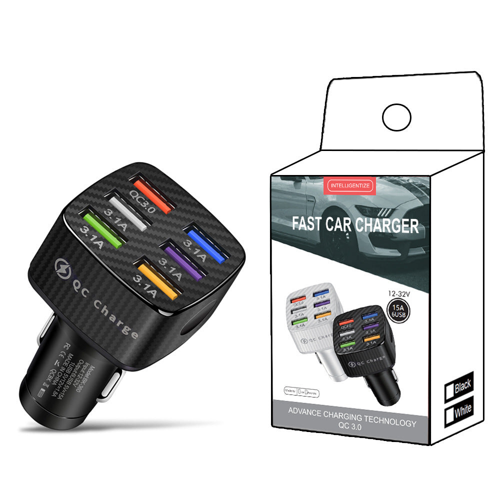 Square Car Charger 5V9V12V Smart