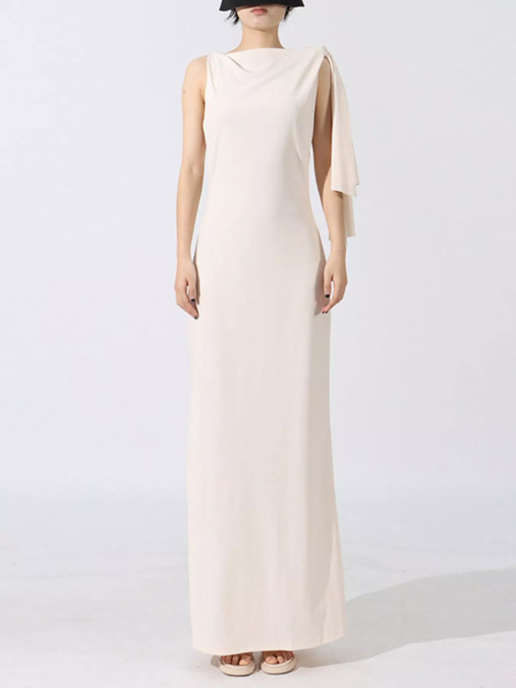 Tie Shoulder Sleeveless Maxi Dress