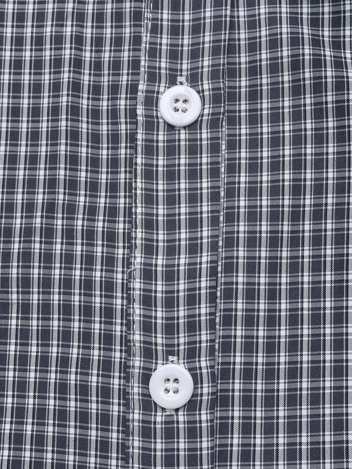 Gingham Button Up Shirt with Tie-Sleeve Detail