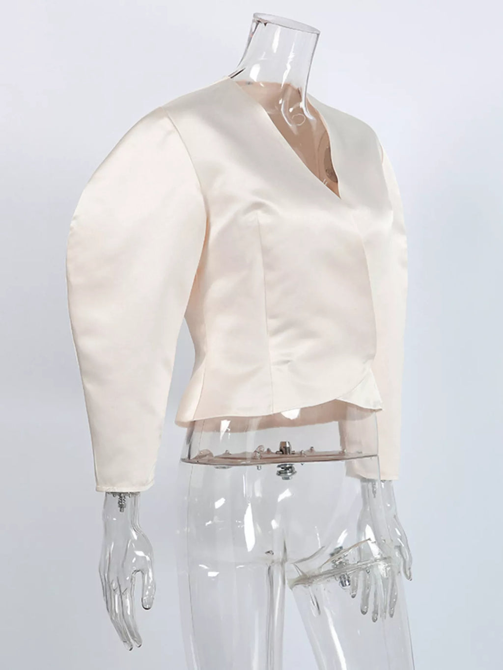 Puff Sleeve Cropped Outerwear