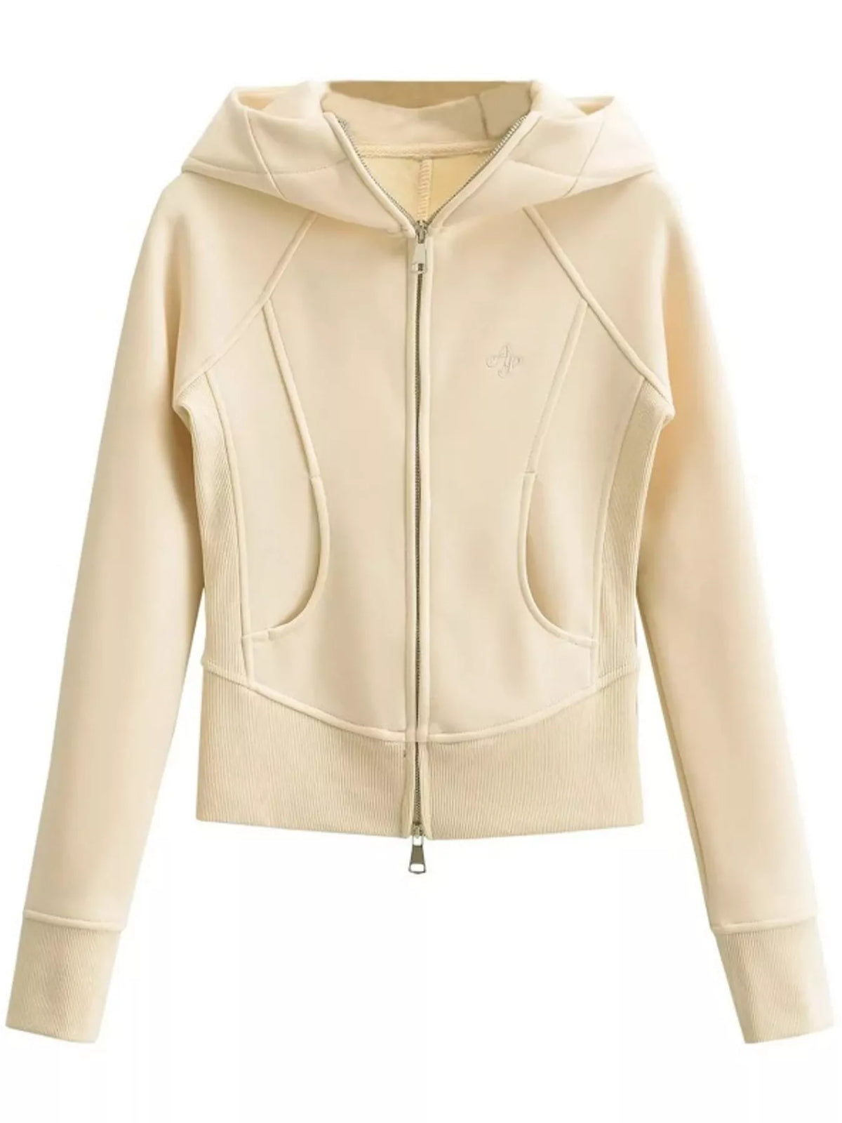 Slim-Fit Full-Zip Hoodie