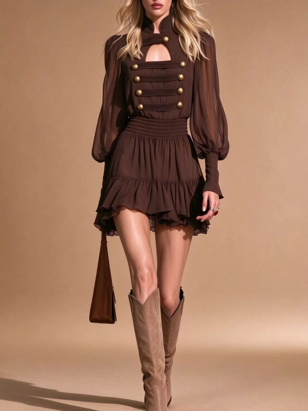 Cami Dress and Chiffon Mini Dress Set