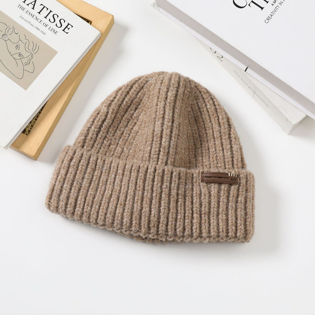 Wool Blend Beanie For Women In Autumn And Winter