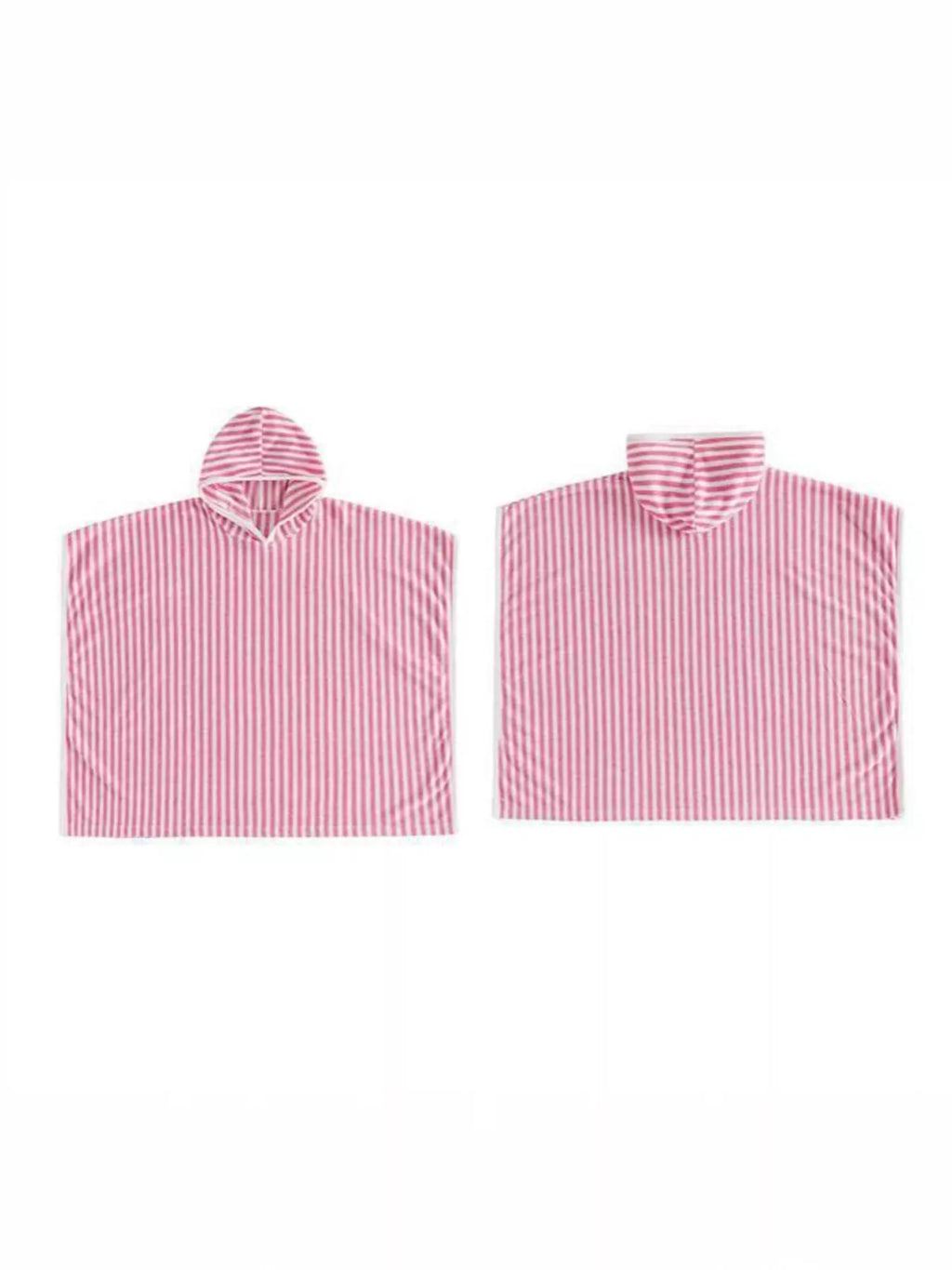 Children's Striped Hooded Poncho