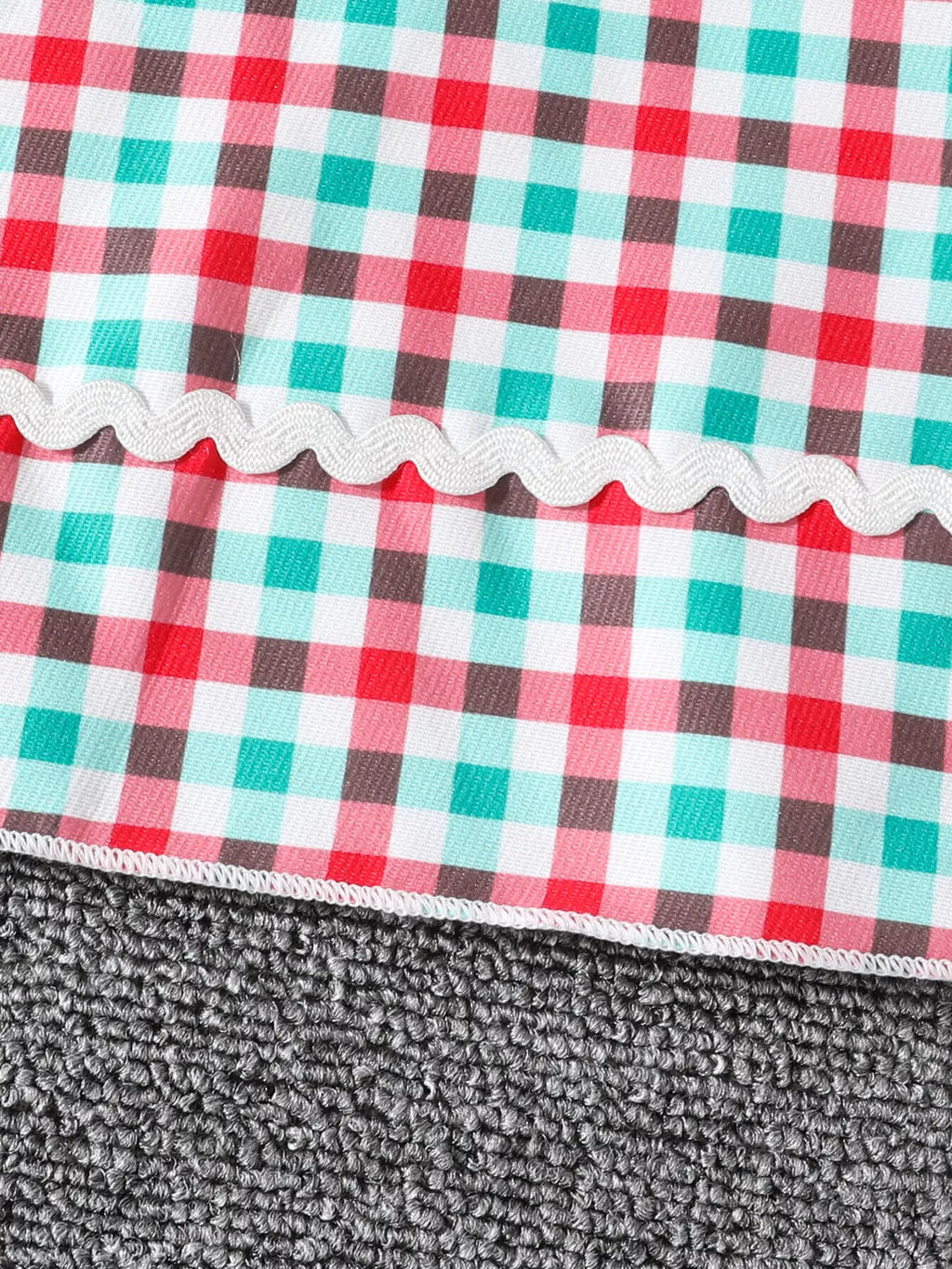 Children's Christmas Tree Plaid Dress