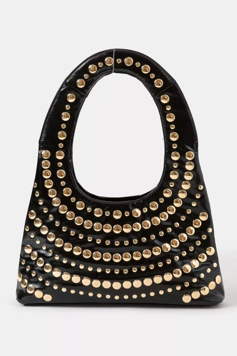Fame Multi Rivet Shoulder Bag