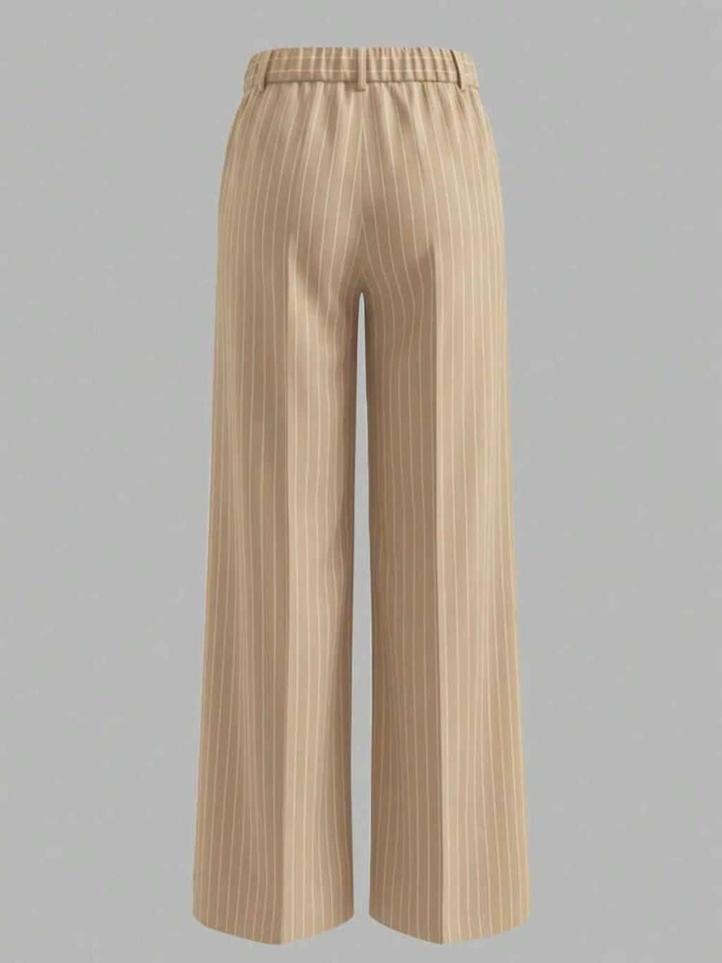 High-Waisted Striped Wide-Leg Pants
