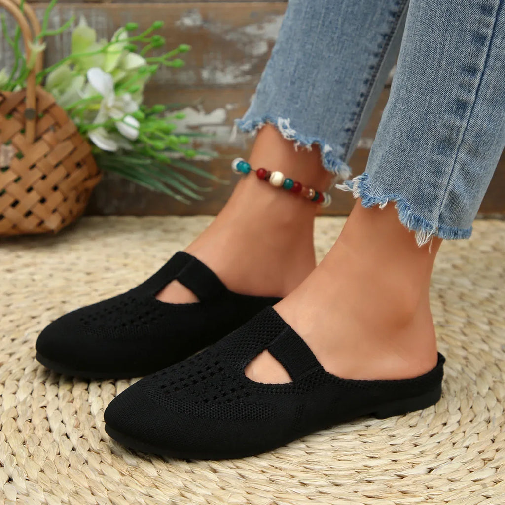Round Toe Flat Slip-Ons