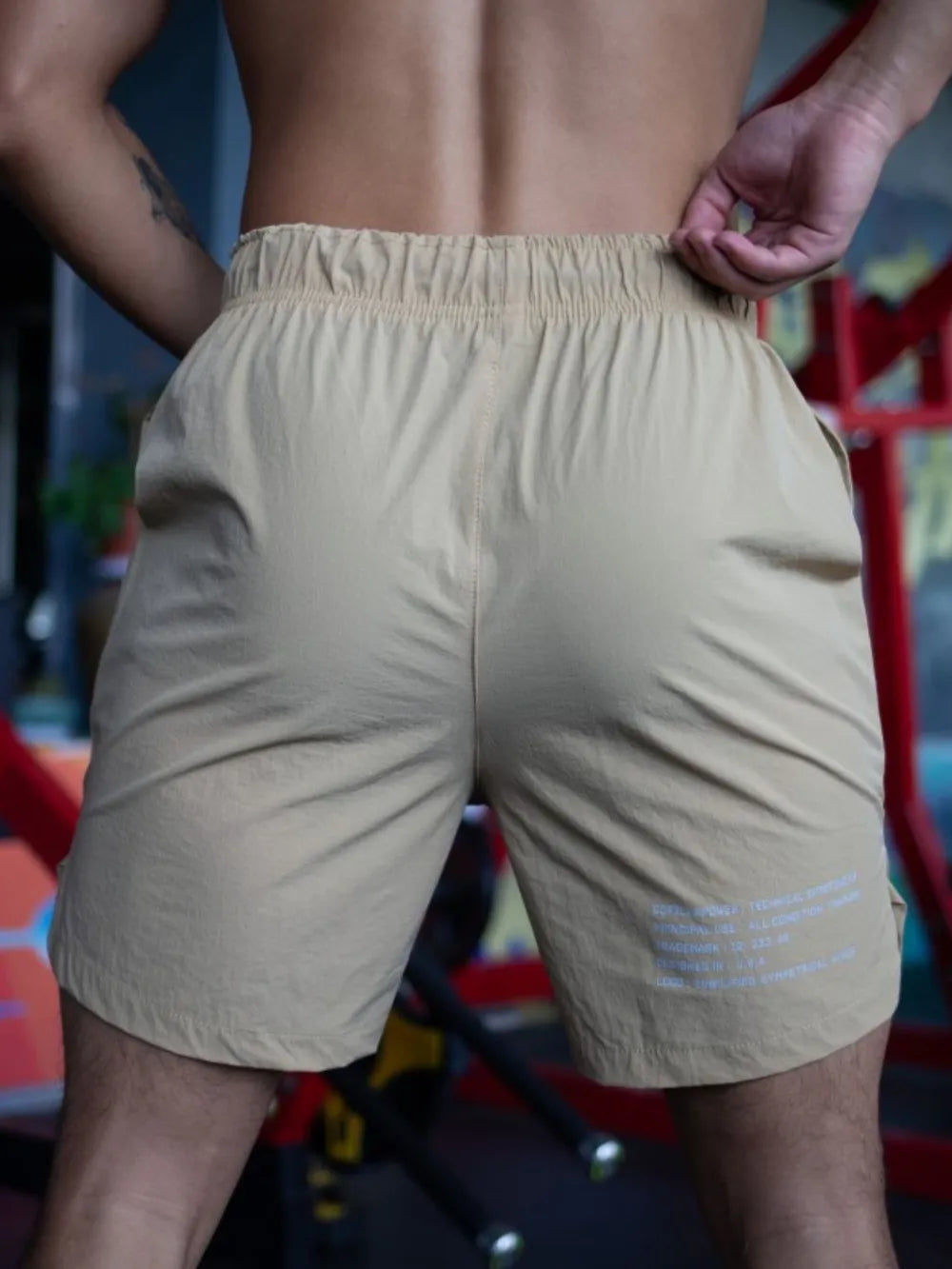Men's Plus Size Quick-Dry Beach Shorts with Drawstring