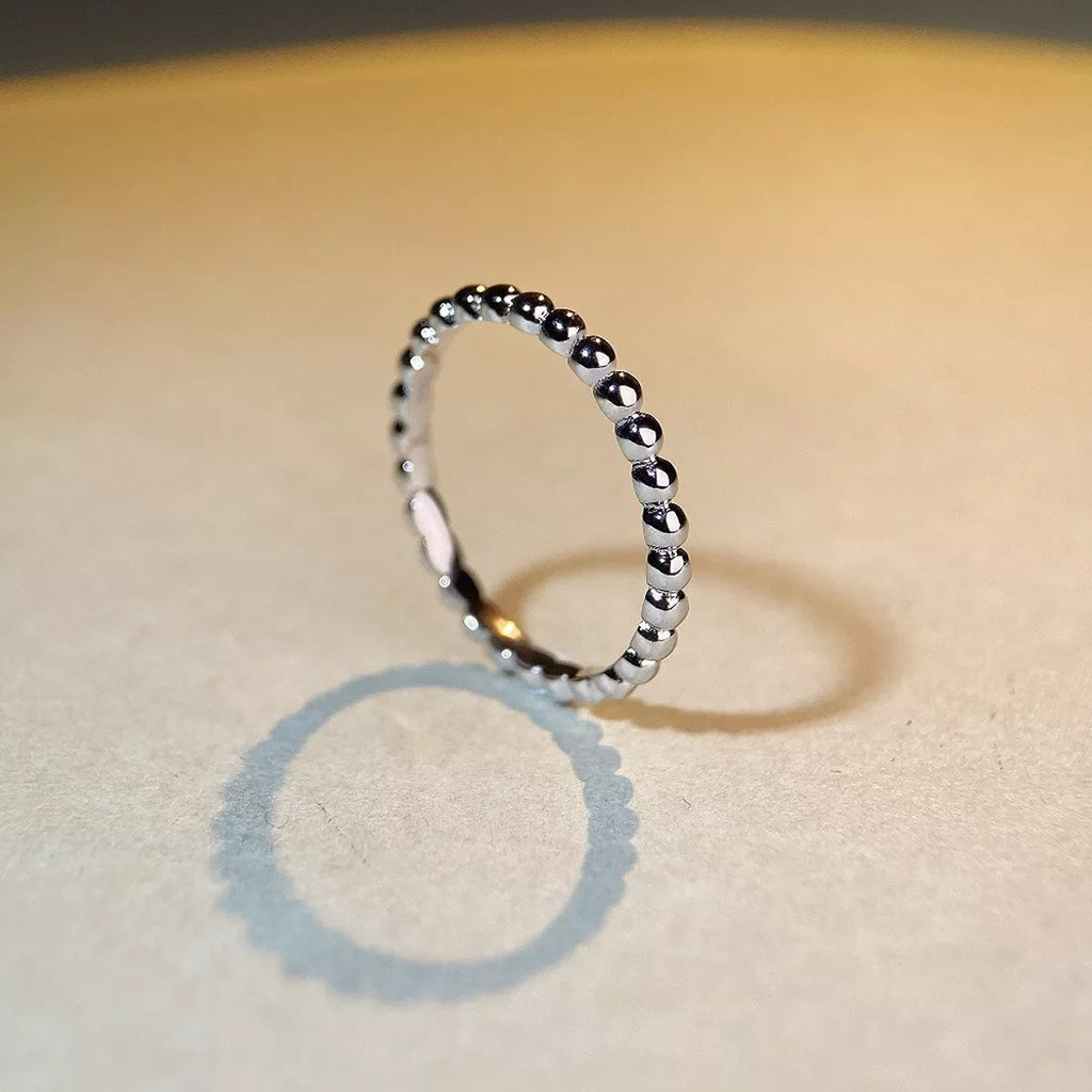 925 Sterling Silver Bead Ring