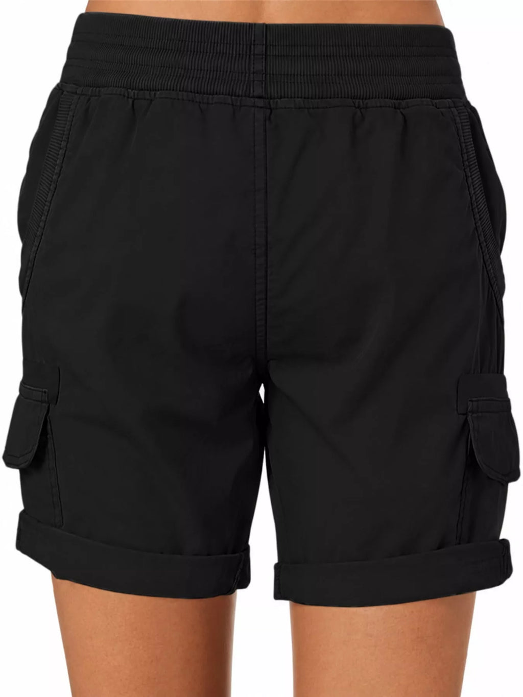 Full Size Drawstring Cargo Shorts Plus Size