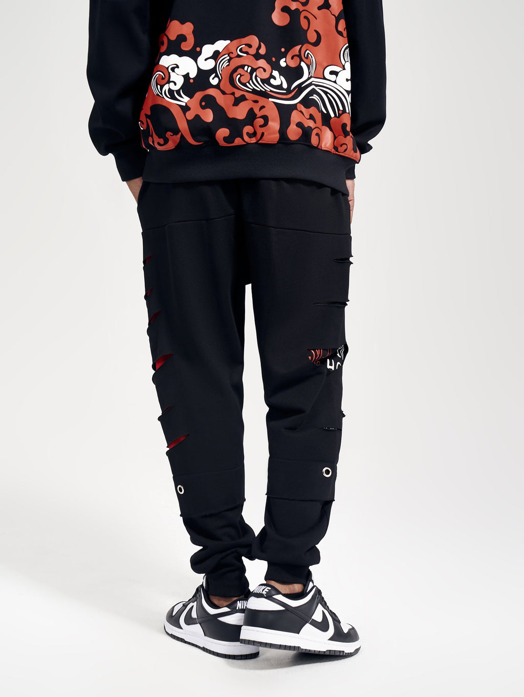 BF860 Slashed Sweatpants