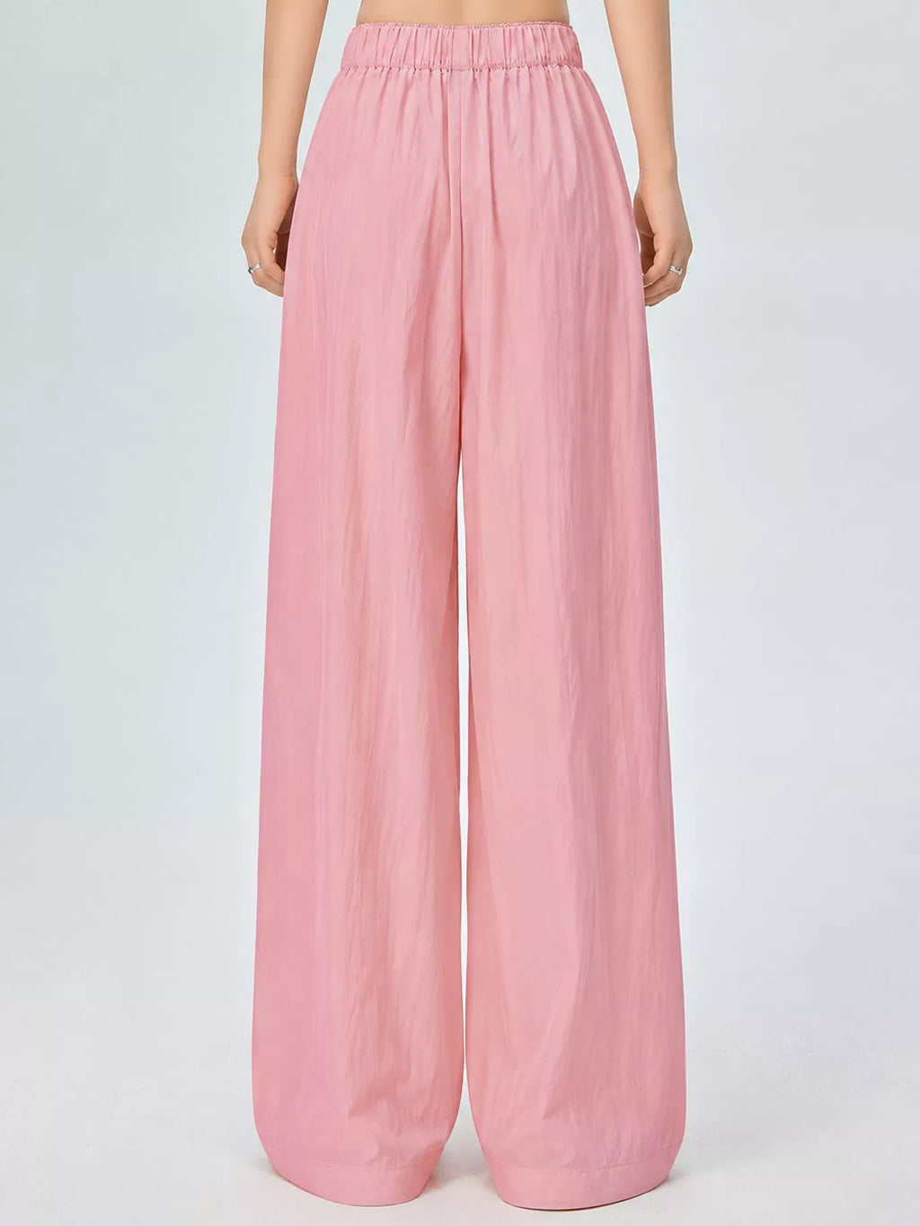 High-Waisted Loose Fit Wide-Leg Casual Pants