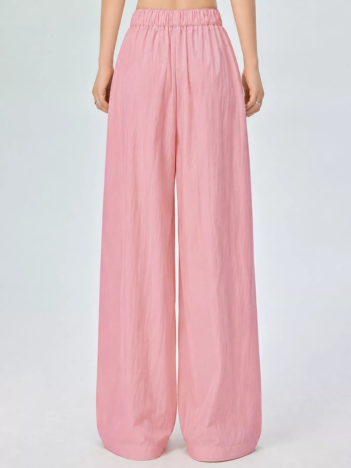 High-Waisted Loose Fit Wide-Leg Casual Pants