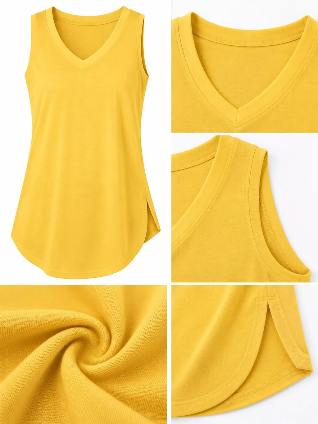 V-Neck Casual Loose Fit Tank Top