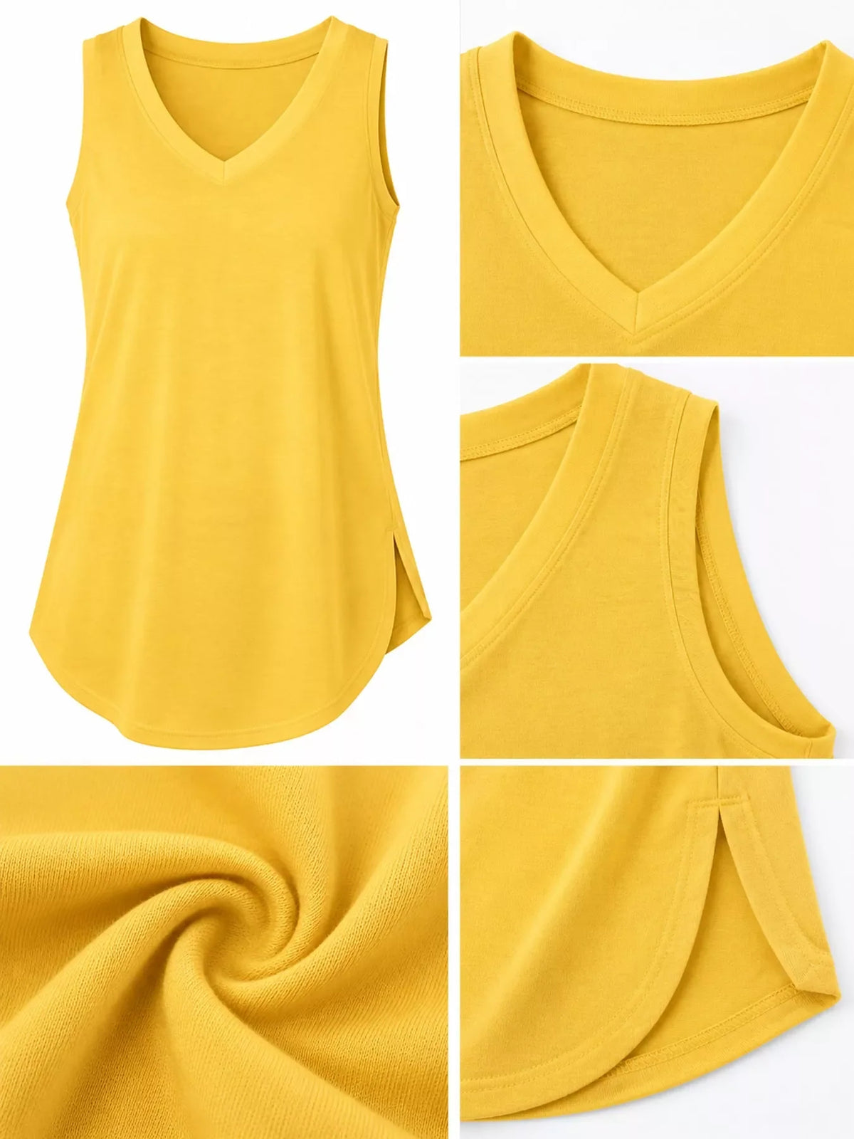 V-Neck Casual Loose Fit Tank Top