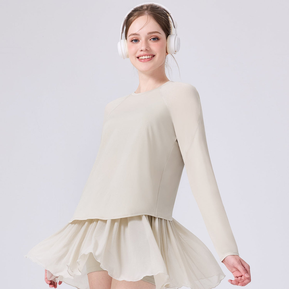 Women's Long-Sleeve Yoga Top With Breathable Back, Quick-Dry, Lightweight, Loose Fit, Suitable For Gym And Commuting, Direct From The Source Factory