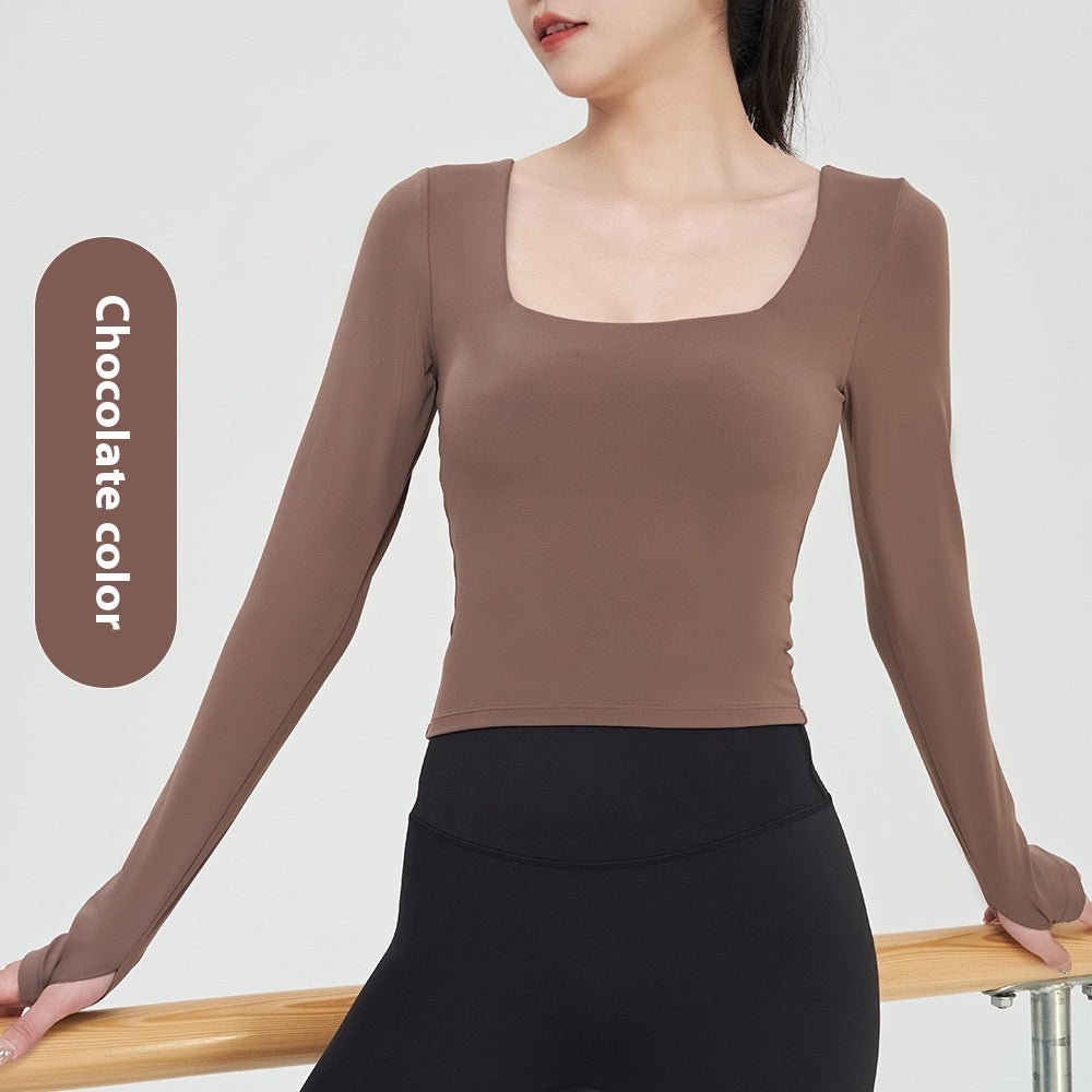 Autumn And Winter Nude Feel Yoga Clothing Top