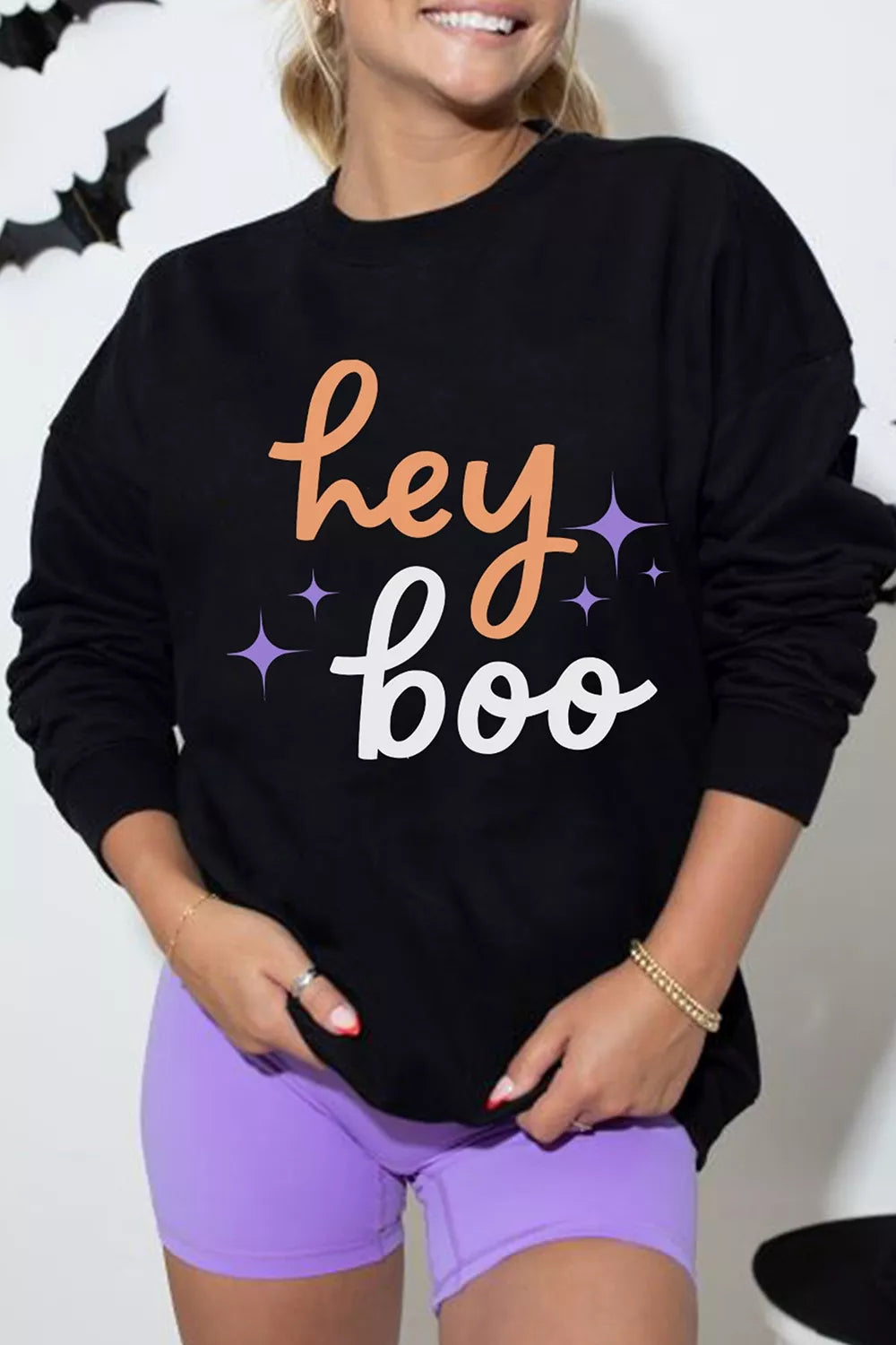 Hey Boo Halloween Sweatshirt