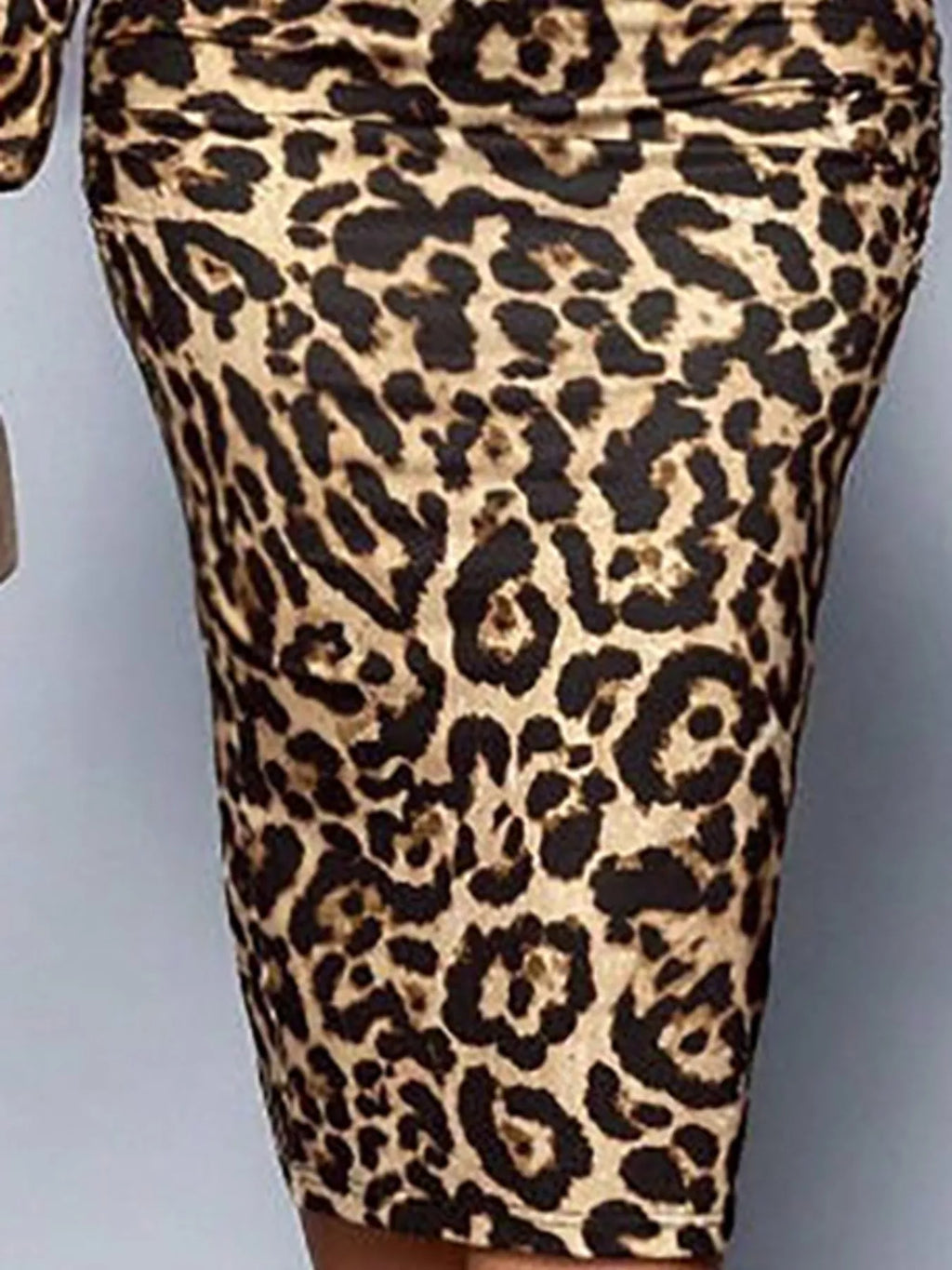 Lace Detail V-Neck Bodycon Midi Dress