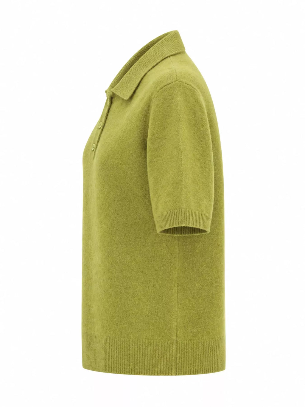 Wool Short-Sleeve knitted Polo Shirt