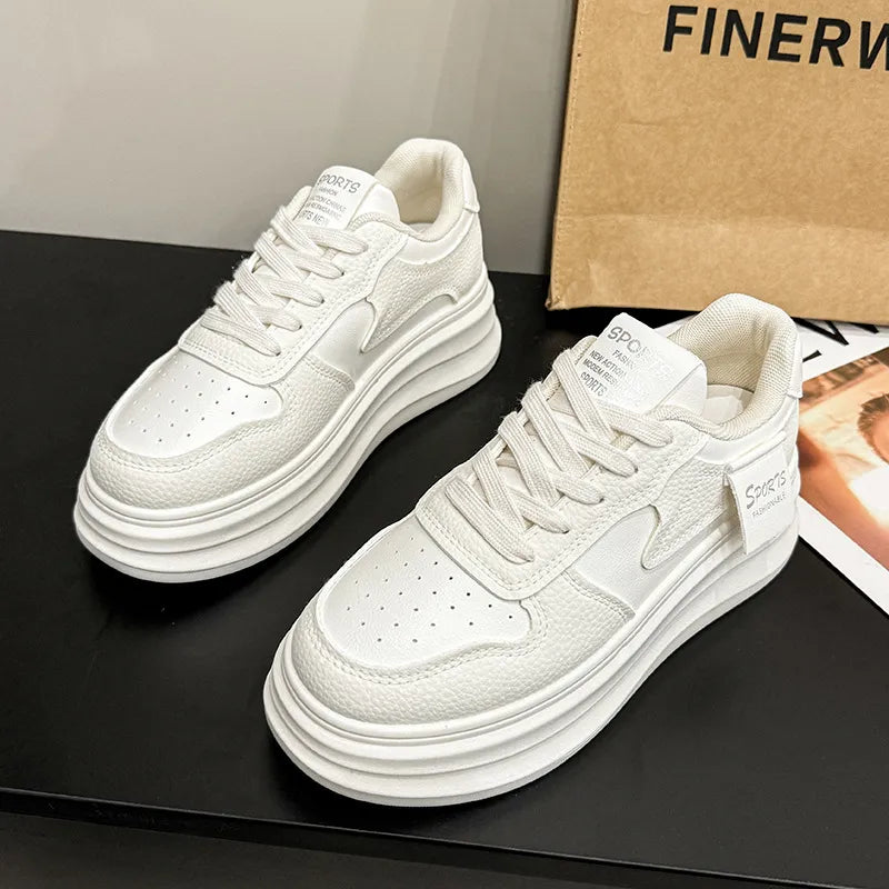 Contrast Platform Sneakers