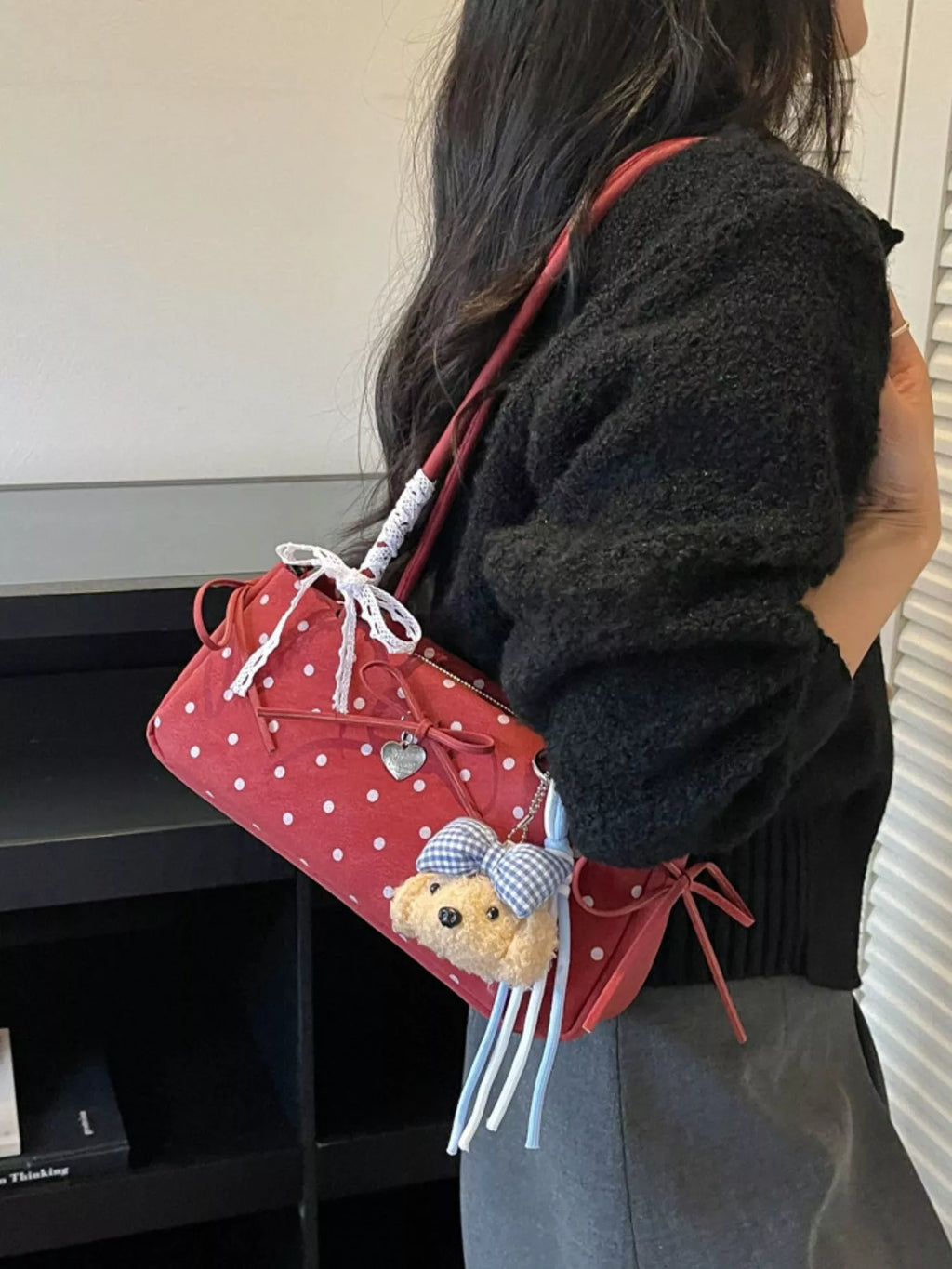Polka Dot Shoulder Bag