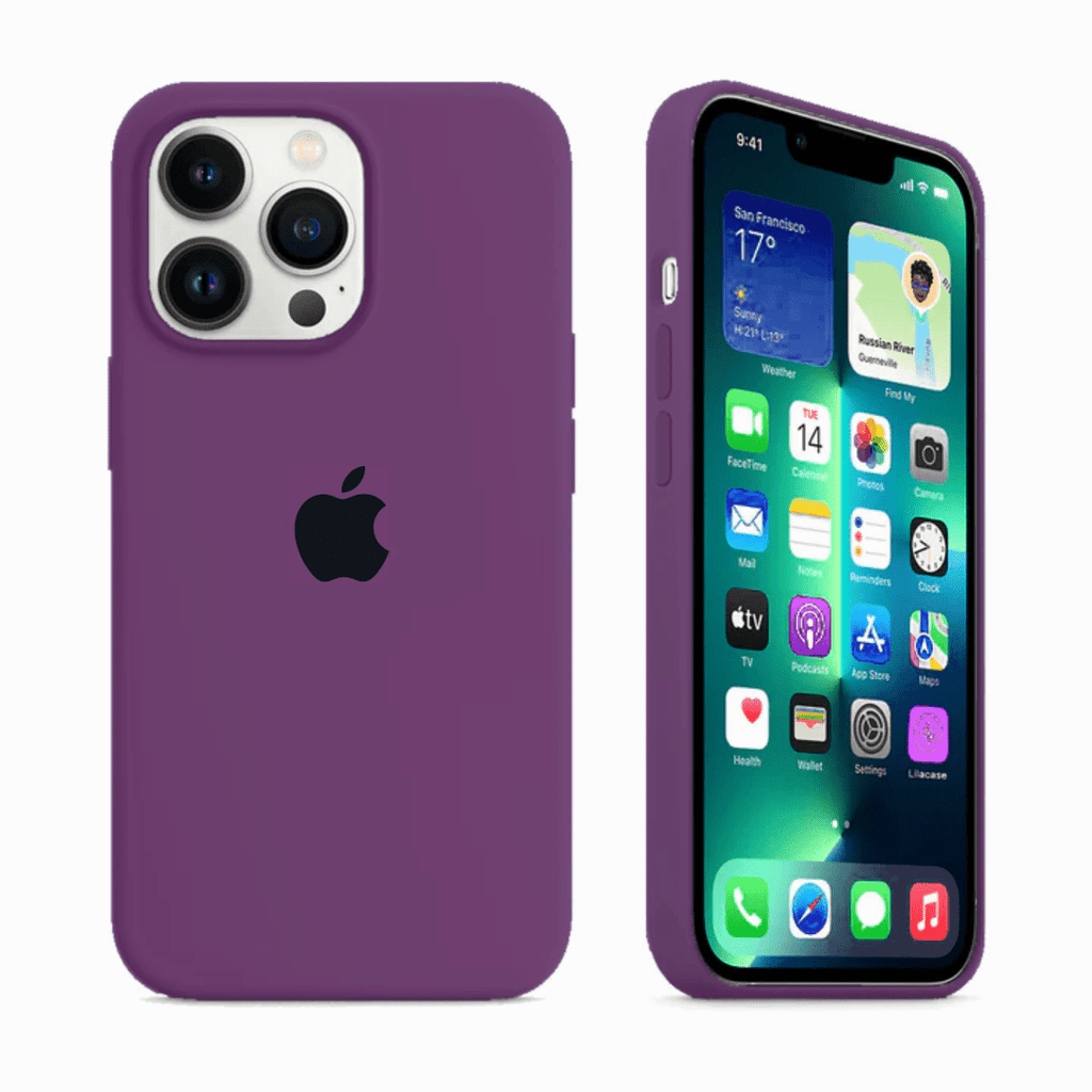 iPhone Silicone Case (Eggplant)