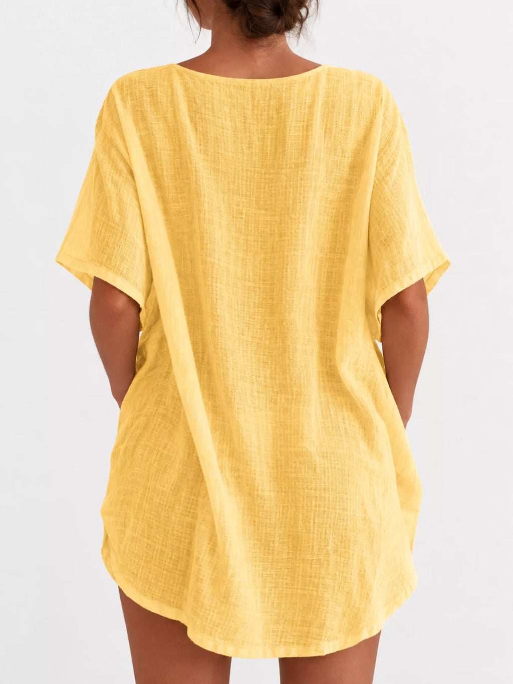 Full Size Casual Loose Fit Beach Short Sleeve Shirt Plus Size