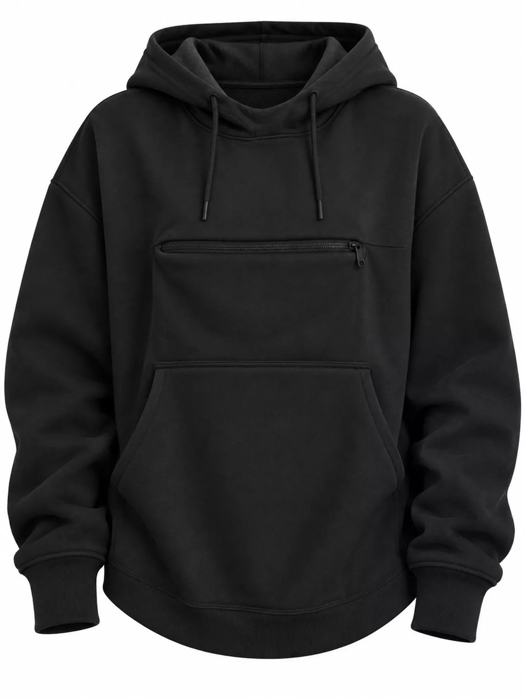 Full Size Cat Pouch Drawstring Hoodie Plus Size