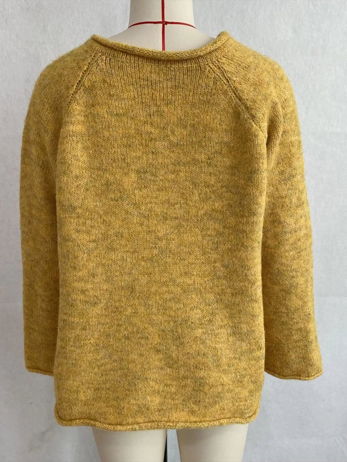 Chic V-Neck Sweater with Polka Dot Ribbon Tie
