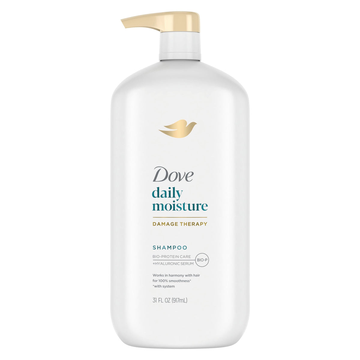 Dove Ultra Care Shampoo Daily Moisture Pack of 4 for Dry Hair Shampoo with Bio-Restore Complex 31 oz