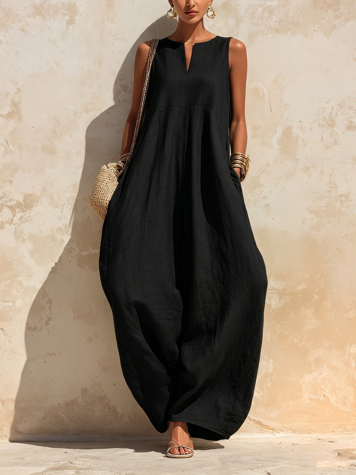 Elegant And Chic Wide-leg Jumpsuit For Women
