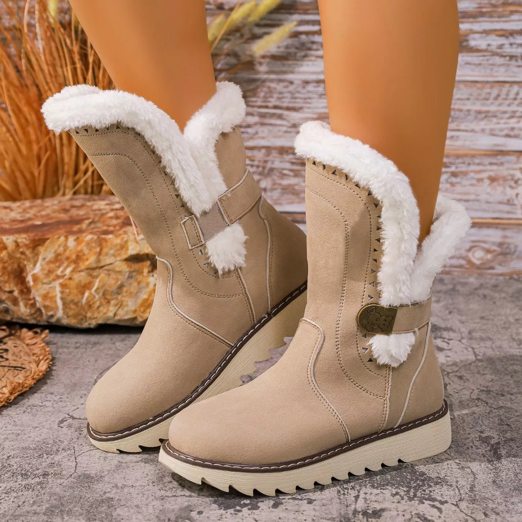 Round Toe Platform Boots