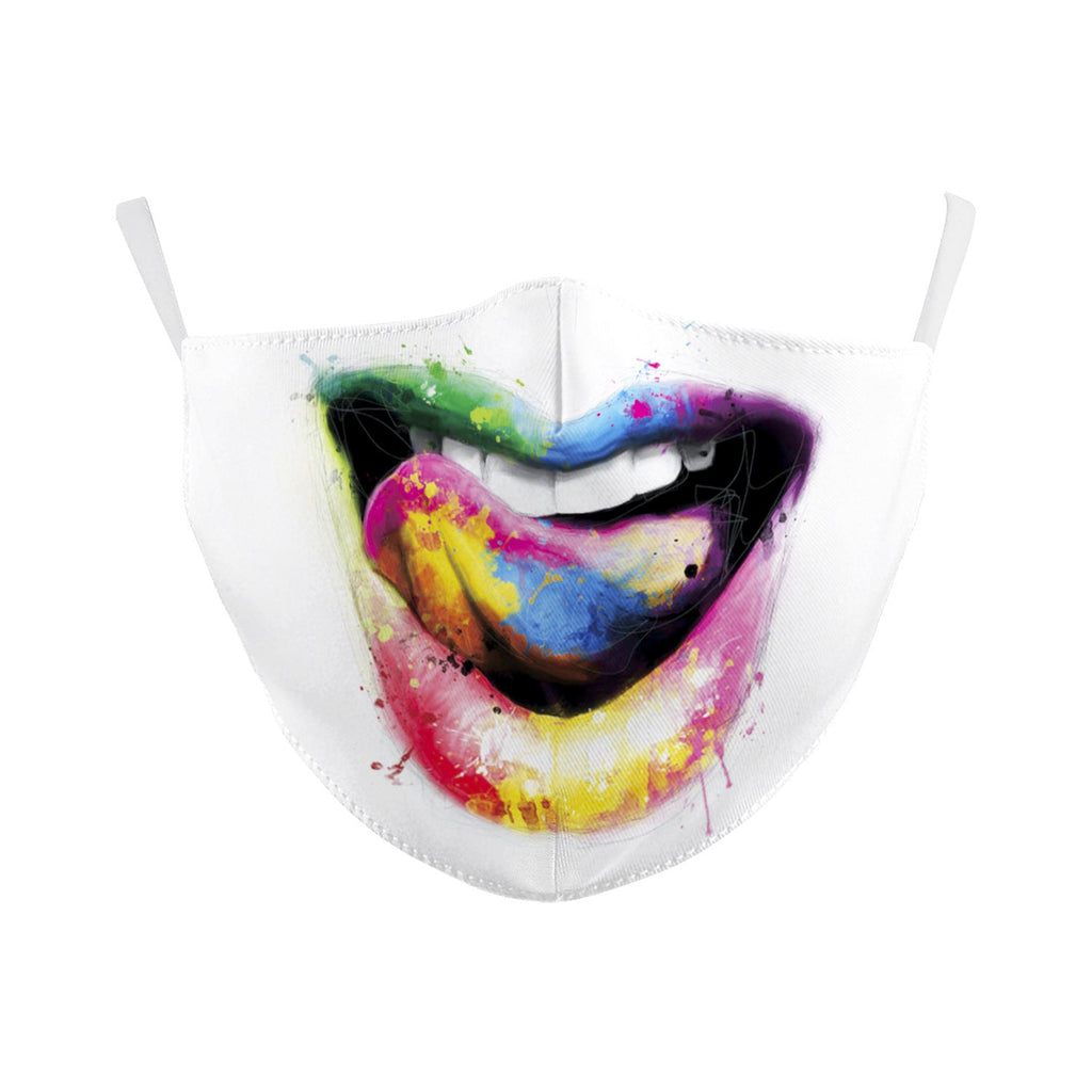 Digital Printing Halloween Skull Pumpkin Creative Design Double-layer Dustproof Mask
