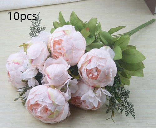 13 Core-spun Peony Decorative Flowers Artificial Flowers Artificial Flowers