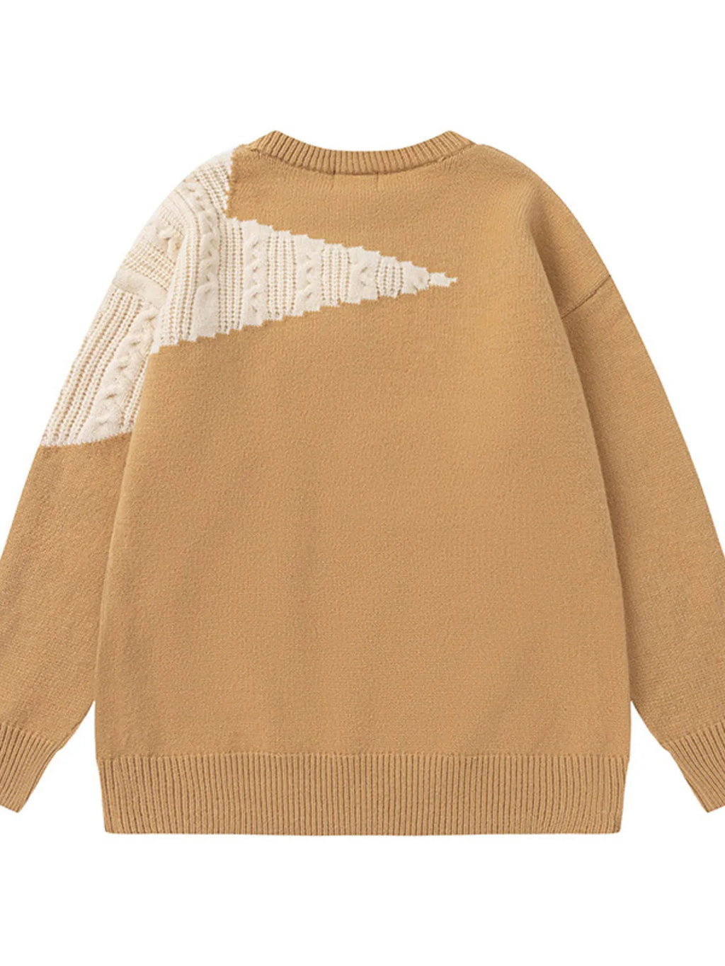 Men's Oversized Star Pattern Knit Sweater