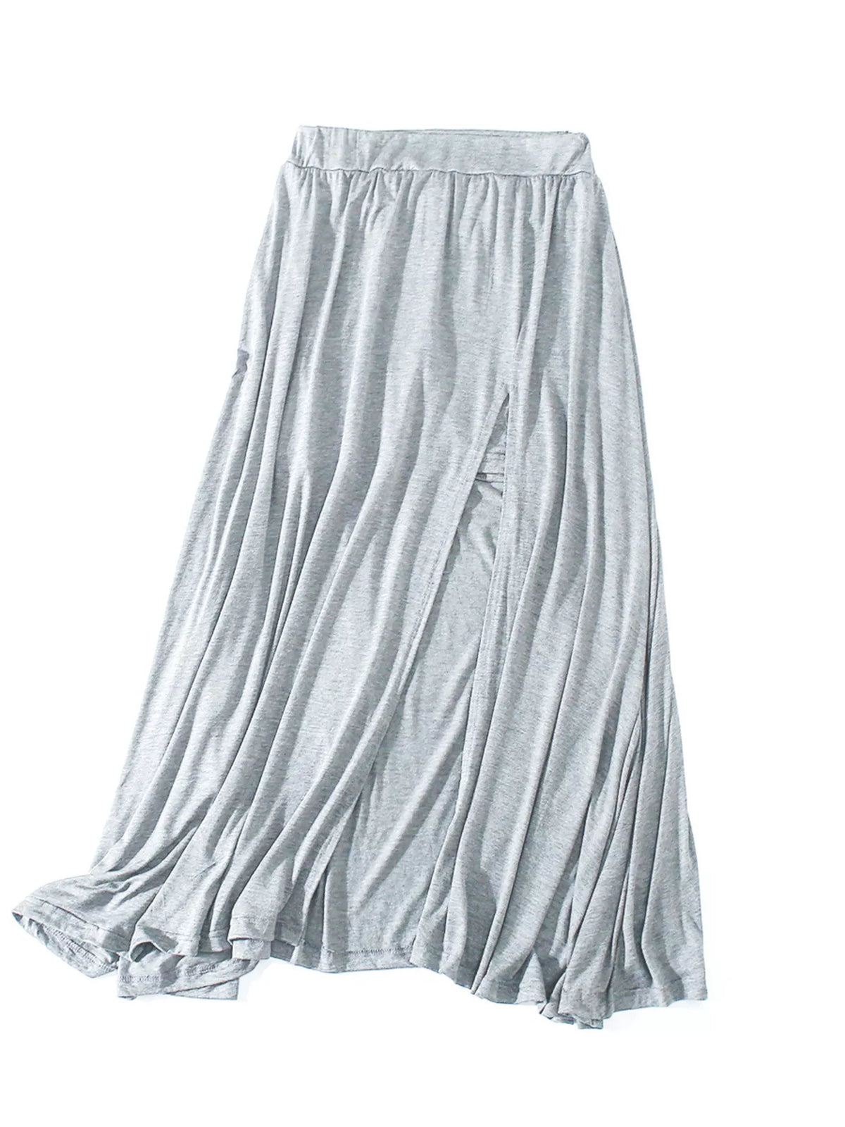 A-Line Slit Maxi Skirt