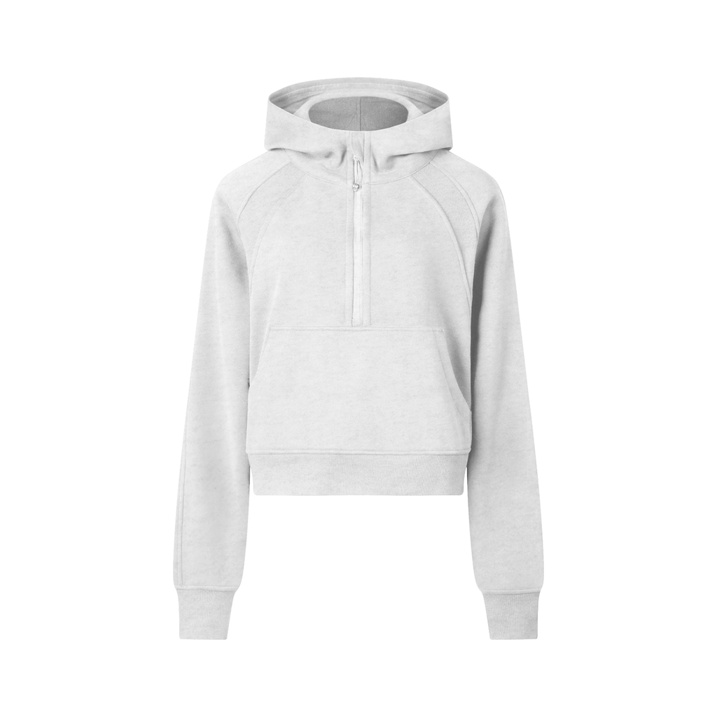 Loki & Ivy Cropped Half-Zip Hoodie
