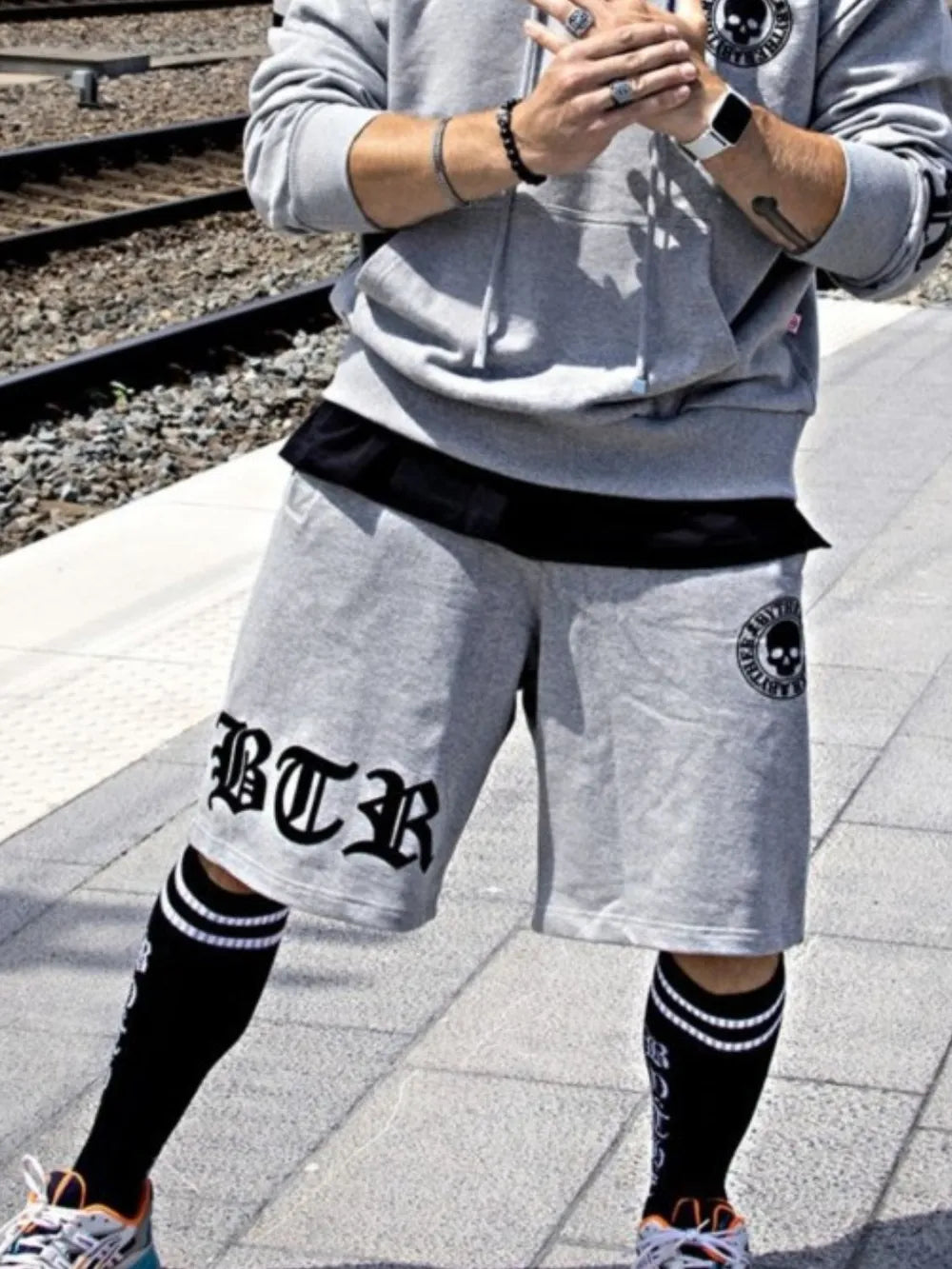 Men's Plus Size Elastic Waist Shorts