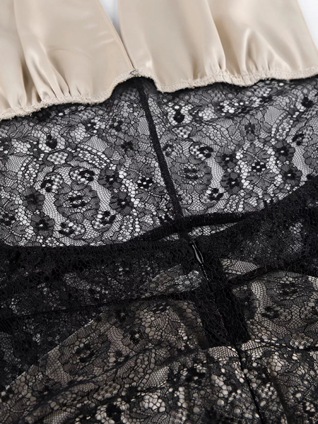 Halter Neck Lace Waist Maxi Dress
